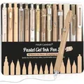 Produktbild: Gel-Tintenstift-Set 14-teilig mit Etui, feine Spitze, einziehbar, 12