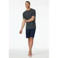 Produktbild: Schiesser Shorty Casual Essentials (2 tlg) mit Streifen grau L (52)