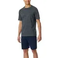 Produktbild: Schiesser Casual Essentials Short Sleeve Pyjama Grau Baumwolle Large Herren
