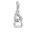 Produktbild: Thomas Sabo Damen Charm-Anhänger Herzen Zirkonia Charm Club 925 Sterling Silber 0863-051-14