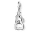 Produktbild: Damen Charm-Anhänger Herzen Zirkonia Charm Club 925 Sterling Silber 0863-051-14