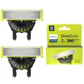 Produktbild: Philips OneBlade Original 360-Klingen, passend für alle OneBlade und Pro Modelle, original von Philips, 2er-Pack (Modell QP420/60)