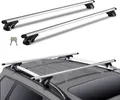 Produktbild: Leichter Dachträger für Auto mit 90 kg Tragkraft, Aluminium, 135cm, silber