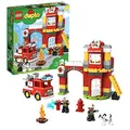 Produktbild: LEGO 10903 DUPLO Feuerwehrwache mit Feuerwehrauto und Feuerwehrmann-Figuren, Motorikspielzeug, Feuerwehr Spielzeug für Kleinkinder, Licht & Geräusche