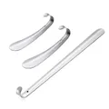 Produktbild: Set von 3 Schuh Horn Edelstahl schuhlöffel Metall lang und Schuhlöffel kurz U...