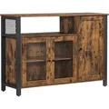 Produktbild: Vasagle Sideboard LSC096B01, braun, vintage, mit Glastüren, 110 x 75cm