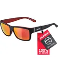 Produktbild: ALPINA KACEY - Verspiegelte und Bruchsichere Sonnenbrille Mit 100% UV-Schutz Für Erwachsene, black matt-red, One Size