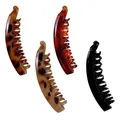 Produktbild: 4 Stück Banana Clip, Dickes Haar ,Bananenspange Haare, Groß Bananen Haarspange