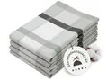 Produktbild: 4er Set Geschirrtücher Baumwolle in 50x70 cm - saugstarke und robuste Küchent...