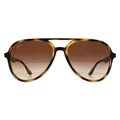 Produktbild: Ray-Ban RB4376 710 poliert havanna braun Verlauf Sonnenbrille