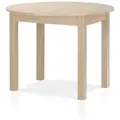 Produktbild: Smart Esstisch Rund, von 100 cm bis 140 cm ausziehbar, bis 50 kg belastbar, 4-Fußgestell, Eiche-Optik, für 6 bis 8 Personen 100 cm x 76 cm x 100 cm