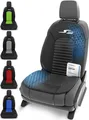 Produktbild: WALSER Car Comfort Auto-Sitzauflage S-Race, Autositzauflage, Sitzkissen-PKW, Universal Sitzschoner-Auto, Sitzauflage-Auto Vordersitze, Sitzunterlage-Auto schwarz