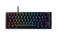 Produktbild: Razer Huntsman Mini (Red Switch) - Kompakte 60% Gaming Tastatur (Lineare Optisch-Mechanische Switches, Doubleshot PBT-Tastenkappen, Abnehmbares USB-C Kabel) QWERTZ DE-Layout | Schwarz
