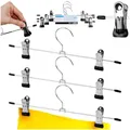 Produktbild: NEU Storage Solutions Hosenbügel 3er Metall Silber Clips verstellbar