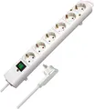 Produktbild: Brennenstuhl Comfort-Line Plus Steckdosenleiste 6-fach Schalter Flachstecker