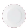 Produktbild: KAHLA Pronto Line Frühstücksteller 20,5 cm Line cherry red | Beilagenteller mit roter Linie aus Porzellan