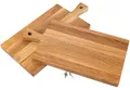 Produktbild: Schneidebrett mit Griff aus Eiche geölt - Servierbrett 40 x 20 x 2 cm