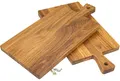 Produktbild: Holz Frank Schneidebrett Schneidebrett mit Griff aus Eiche geölt - Servierbrett 40 x 20 x 2 cm, Holz, (1-St)