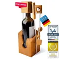 Produktbild: Flaschen-Tresor - Flaschen-Puzzle Knobelspiel - Magisches Denkspiel aus Holz Geduldsspiel - Das Dont Break The Bottle Schnurpuzzle für Erwachsene