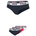 Produktbild: Fila Slip WOMAN BRIEF (3er Pack) mit elastischem Logobund bunt XL