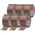 Produktbild: 6x Tesa pack 64014 Paketband braun - Geräuscharmes Paketklebeband zum Verpacken - Packband für Pakete und Versandschachteln - Verpackungsklebeband