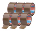 Produktbild: tesa Klebeband tesapack Packband - je 66 m : 50 mm (Spar-Set, 6-St., 6 x tesaPACK® 64014 PP) Paketklebeband - leises und sauberes Verpacken - braun