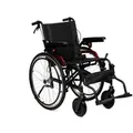 Produktbild: Antar AT52306P Aluminium Rollstuhl faltbar, 12,4 kg leicht, Pneumatische Reifen