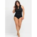 Produktbild: Badeanzug SHEEGO, Damen, Gr. 52, Cup B, schwarz, Elasthan, Polyamid, Badeanzüge Badeanzug