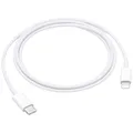 Produktbild: Apple USB-Kabel   USB-C® Stecker, Apple Lightning Stecker 1.00 m Weiß  MUQ93ZM/A