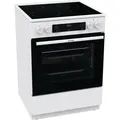 Produktbild: Gorenje GEC6C 40 WD Elektro-Standherd - Freistehend - Weiß - Glaskeramik-Kochfeld - 60cm - 71 Liter - Schnellaufheizung - PerfectGrill - Pizzamodu... - Schwarz/Weiß