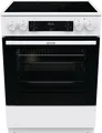 Produktbild: Gorenje Standherd GEC6C40WD | Elektroherd 60cm | Glaskeramik 4 Zonen | Umluft | 71L | A | Weiß, A (Spektrum:  bis D)