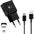 Produktbild: Samsung EP-TA200 Power Adapter + USB-C Kabel schwarz