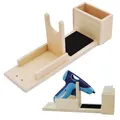 Produktbild: Pebaro Ablage für Heißklebepistole aus Holz Halterung mit Fach für Klebestifte