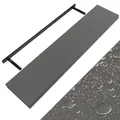 Produktbild: DeubaXXL DE Wandregal Schweberegal 110cm Grau + Halterung 107763