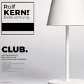 Produktbild: 3er Set LED-TISCHLEUCHTE ROLF KERN CLUB 25CM, WEISS,  AKKU, DIMMBAR
