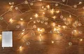 Produktbild: Formano Lichterkette 120cm lang mit 40  LED-Lämpchen mit Perlen