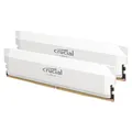 Produktbild: Crucial Pro DDR5 RAM 64GB Kit (2x32GB) 6000MHz CL40, Overclocking Gaming, Intel XMP 3.0 / AMD EXPO, PC Computer Arbeitsspeicher, Weiß - CP2K32G60C40U5W