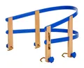 Produktbild: COLINT Kunststoff Schlitten Lehne - blau - Davos Hörner Klapp Kinder Sitz Hilfe