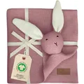 Produktbild: DIKOS Original 2-in-1 Babydecke & Kuscheltuch SCHMUSE-Hase – Bio-Baumwolle