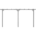 Produktbild: vidaXL Garten-Pergola Grau 400x40x205 cm Imprägniertes Kiefernholz - Grau