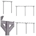Produktbild: Garten Pergola Grau Imprägniertes Kiefernholz Holz Rosenbogen Rankhilfe Spalier
