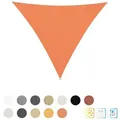 Produktbild: Lumaland Sonnensegel Sonnensegel Dreieck 3 x 3 x 3 Meter, Wetterbeständig, 100% HDPE mit Stabilisator für UV Schutz orange