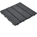 Produktbild: SoBuy Klickfliese Terrassenfliesen 35 Stück Bodenbelag Balkonfliesen Grau 30,5x2x30,5cm SDA15-HG
