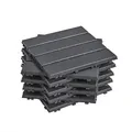 Produktbild: SoBuy Terrassenfliesen, Grau, Kunststoff, 30.5x2x30.5 cm, Gartenzubehör, Terrassen- & Balkonböden, Terrassenfliesen