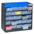 Produktbild: Allit VarioPlus Kleinteilemagazin schwarz, blau 30,0 x 13,5 x 28,5 cm, 1 St.