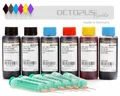 Produktbild: OCTOPUS Fluids Tinten Set comp. f. Canon PGI-580 und CLI-581, 6 Farben mit Foto Blau Nachfülltinte (für Canon, Set, 6x 100 ml)