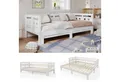 Produktbild: Merax Daybett mit ausziehbarer Liegefläche, Tagesbett aus Kiefer, Kinderbett, Schlafsofa, Daybed 90x200cm