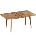 Produktbild: VASAGLE Esstisch, Esszimmertisch, Küchentisch, ausziehbare Tischplatte, 120 kg belastbar, für Esszimmer, Büro, Arbeitszimmer, schlichtes Design