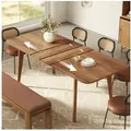 Produktbild: VASAGLE Esstisch Ausziehbarer Ess- und Küchentisch mit erweiterbarer Tischplatte, 120 kg belastbar, 85x(140/160/180)x76,2 cm(TxBxH), schlichtes Design braun