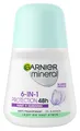 Produktbild: Garnier Roll-On Deo für Frauen, Deodorant mit frischem Duft und bis zu 48 Stunden Schutz vor Achselnässe und Körpergeruch, Mineral Protection 6in1 Anti-Transpirant, 1 x 50 ml